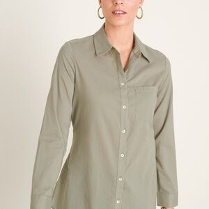 NWOT H&M - Tan Button Up Corduroy Shacket